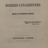 Les soirées canadiennes. Recueil de littérature nationale