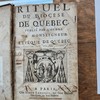 Rituel du diocèse de Québec