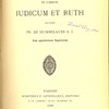 Commentarius in Libros Historicos Tome IV : « Commentarius in Libros Iudicum et Ruth »