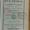 Oeuvres de M. Thomas, de l’Académie françoise