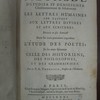 La Méthode d'étudier et d'enseigner chrétiennement et solidement les lettres humaines par rapport aux lettres divines et aux Écritures, divisée en six parties, dont les trois premières regardent l'étude des poètes, et les trois suivantes, celle des historiens, des philosophes et des grammairiens