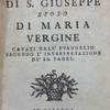 La vita e la morte dell'uomo giusto proposta negli esempi di San Giuseppe sposo di Maria Vergine