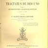 Institutiones theologicae dogmaticae ad textum S. Thomae concinnatae . T. I , Tractatus de Deo uno pars prima : De pertinentibus ad divinam essentiam